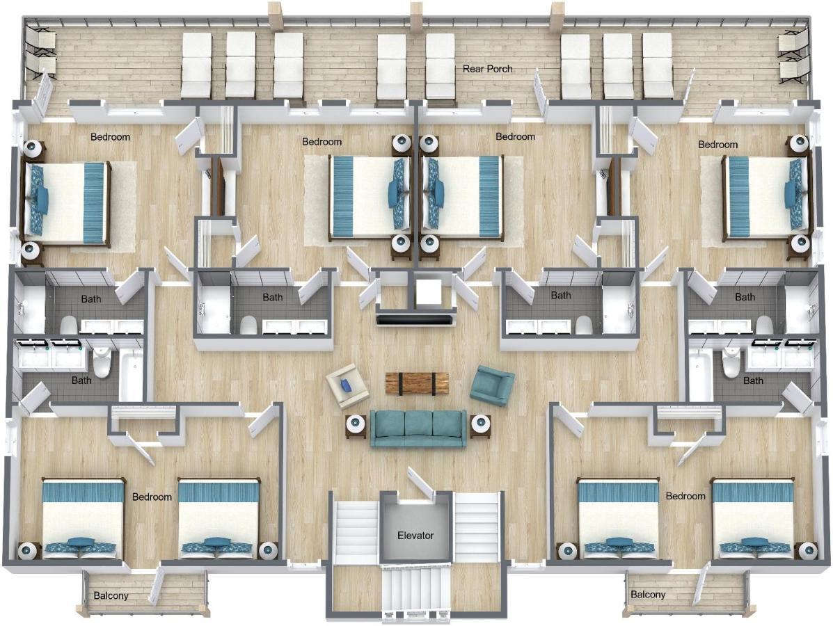 The Pearl Gulf Front W-Prvt Heated Pool, 12 Bdrm -12,5Bath Alvacationrentals Gulf Shores Luaran gambar