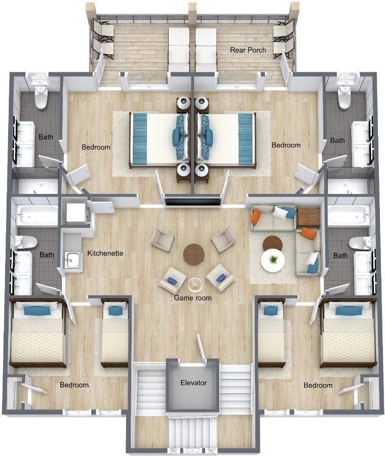 The Pearl Gulf Front W-Prvt Heated Pool, 12 Bdrm -12,5Bath Alvacationrentals Gulf Shores Luaran gambar